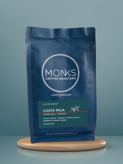 Costa Rica coffee, filter roast, from Monks Coffee Roasters 